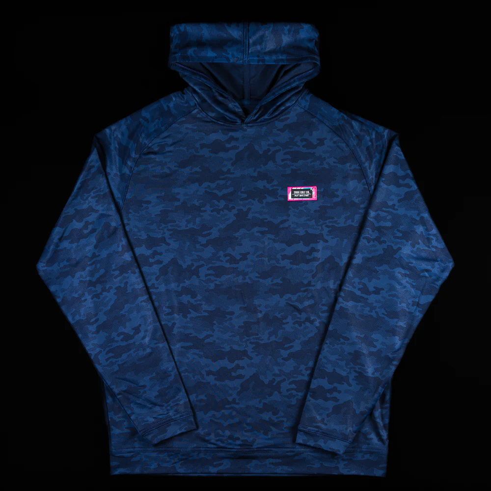 Blue Camo Patch Hoodie