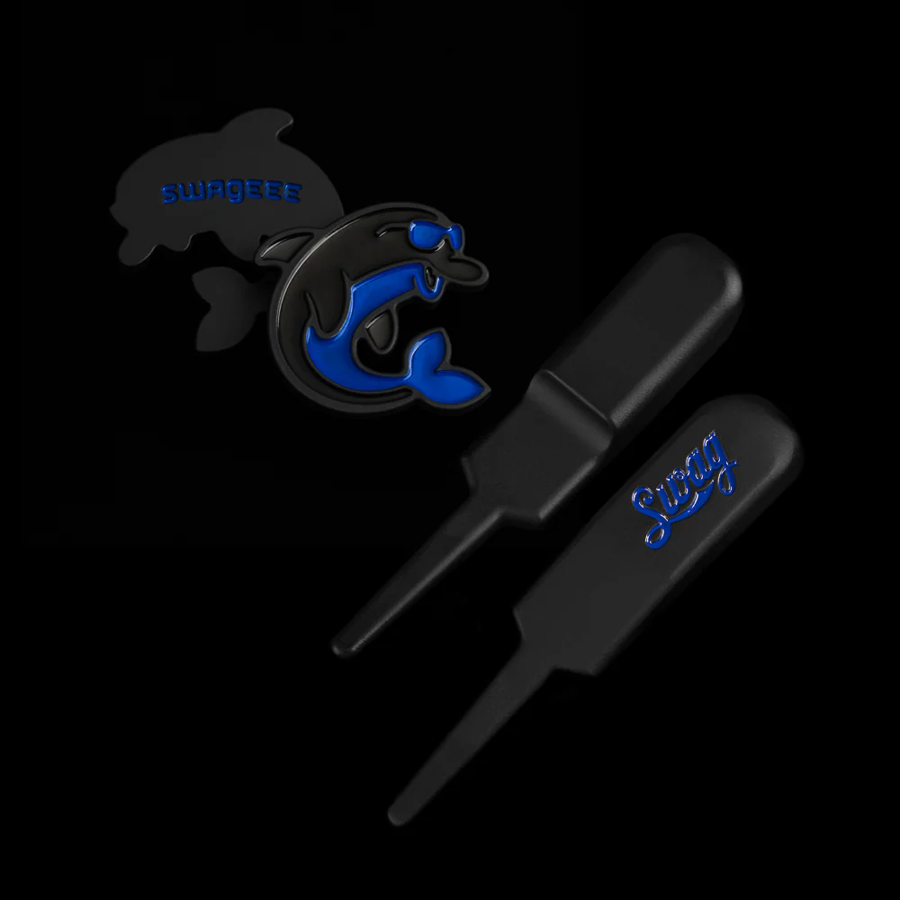 Blue Flipper Marker & Cola Script Divot Tool Set