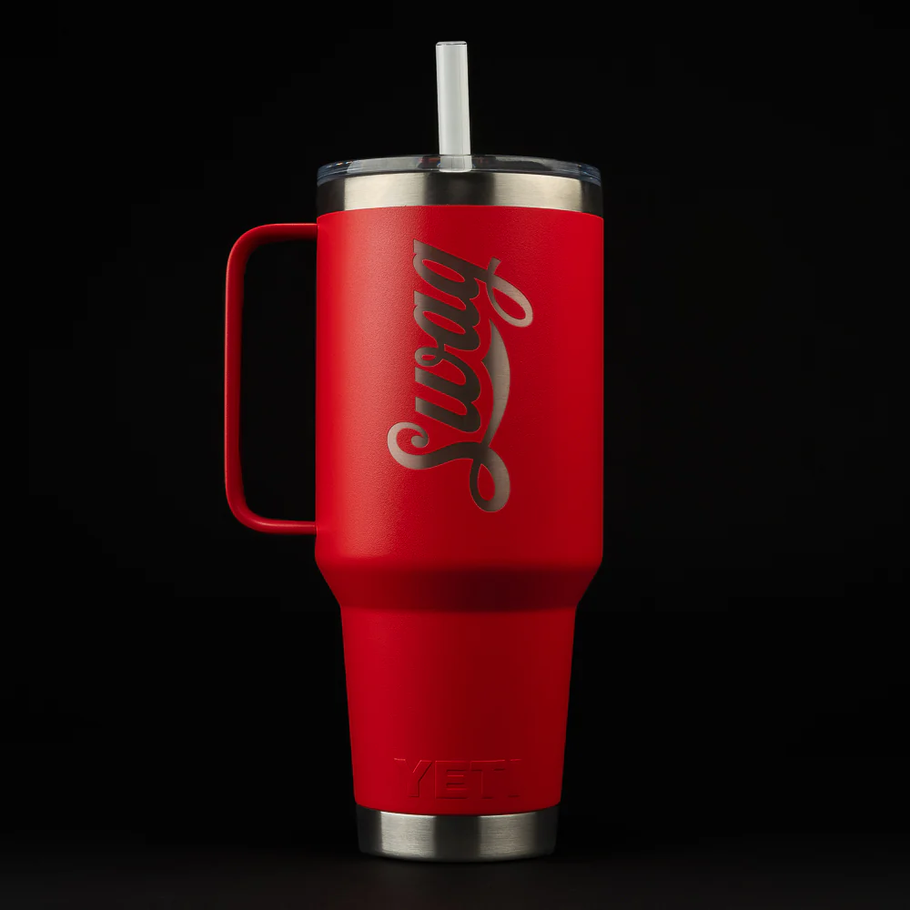 Cola Script Red Yeti Rambler 42oz
