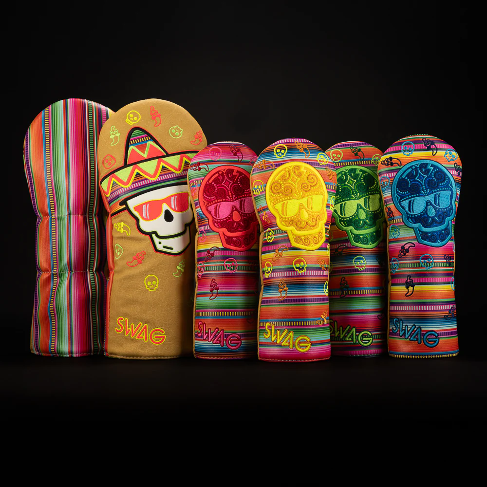 Fiesta Serape Skull Wood Cover Set