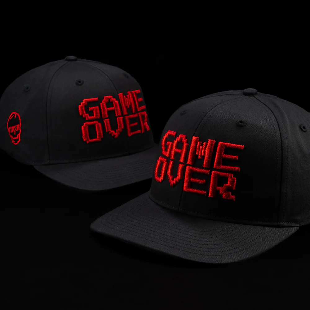 Game Over Black Snapback Hat