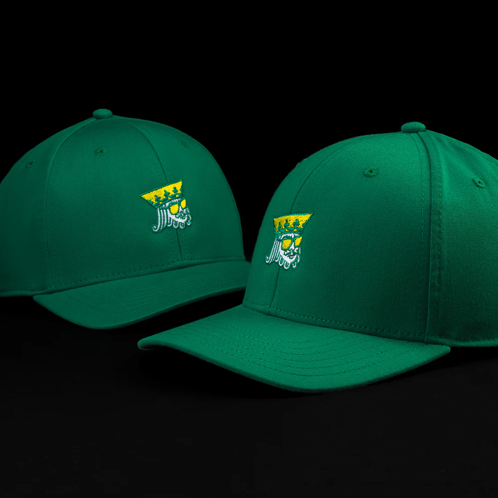 Green King Snapback Hat