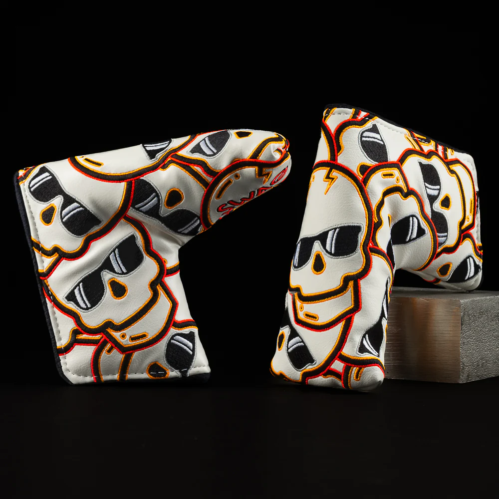 Orange Flare Stacked Skulls 2.0 Blade Cover