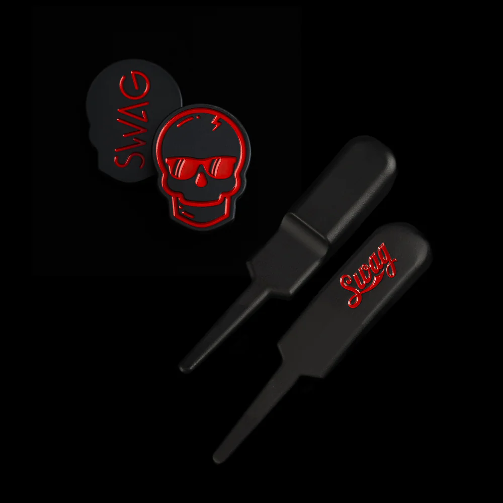 Red Skull Marker & Cola Script Divot Tool Set